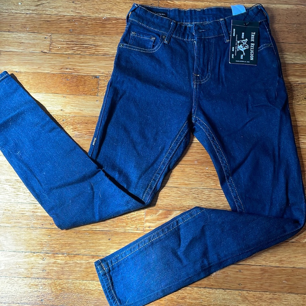 Dark blue skinny true religion jeans